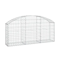 Arched Gabion Basket 59.1"x11.8"x23.6"/31.5" Galvanized Iron