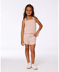 Deux par Deux Big Girls Smocked Tank Top Light Old Pink