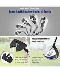 Men s Profile Complete Golf Club Package Set Includes 10 Pieces