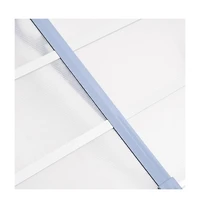 Door Canopy Gray and Transparent 60"x35.4" Polycarbonate