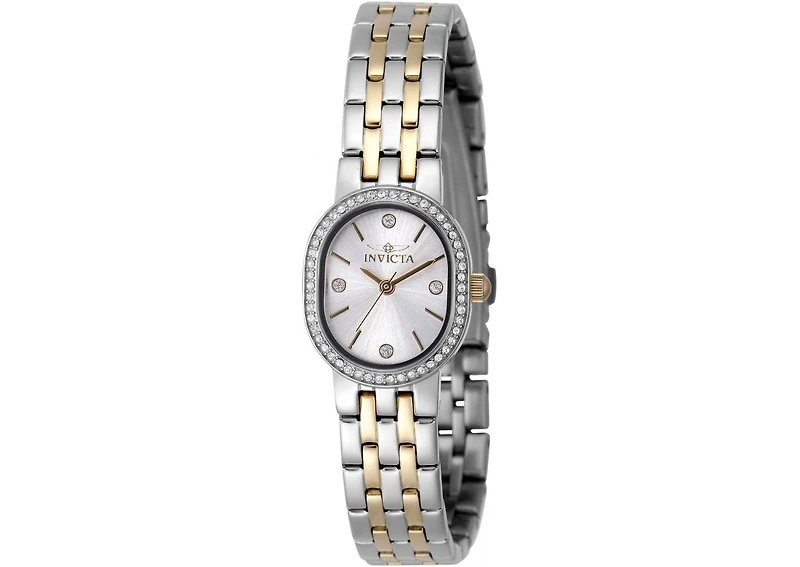 Invicta Women's Angel Quartz 3 Hand Silver Dial Watch