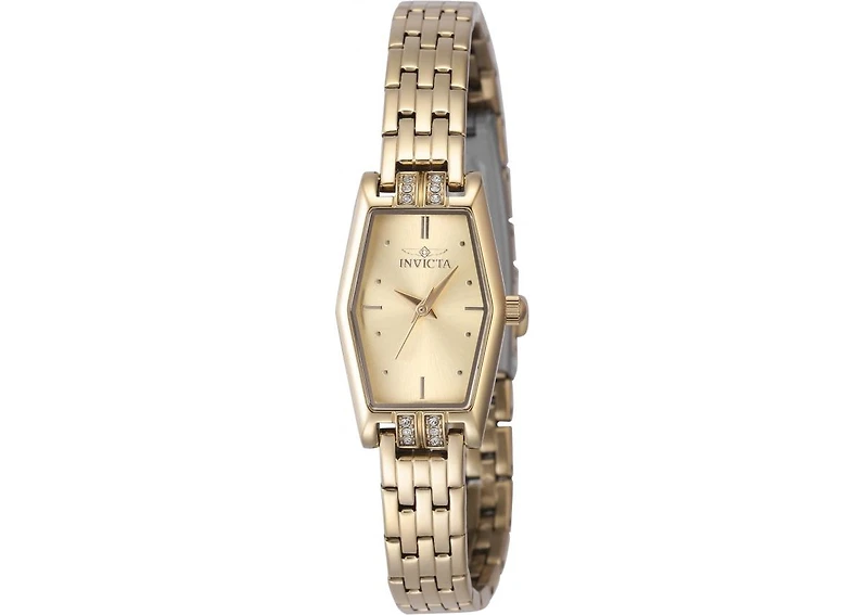 Invicta Women's Angel Quartz 3 Hand Gold Dial Watch