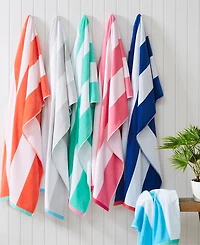 Seaside Charm Cotton Oversized Beach Towel, 40" x 72", Exclusively at Macy's