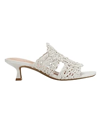 Bandolino Women's Melvana Woven Kitten Heel Sandals