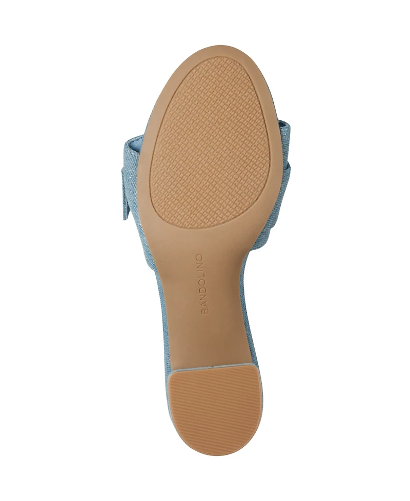 Bandolino Women's Ardonna Buckle Block Heel Sandals