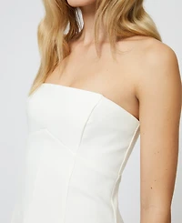 French Connection Women's Azra Twill Strapless Top