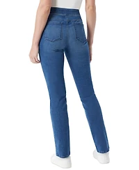 Gloria Vanderbilt Women's Amanda High-Rise Straight Pull-On Jeans