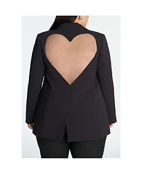 Eloquii Women's Heart Cutout Blazer