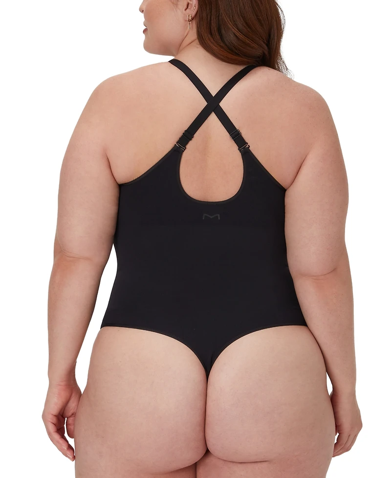 Maidenform Women's Everyday Seamless Shapewear Thong Bodysuit DMS830