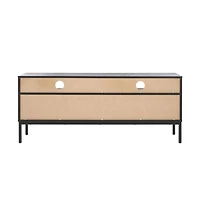 Lylia 2 Drawer Shelf Media Stand