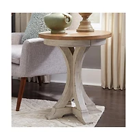 Round Chair Side Table