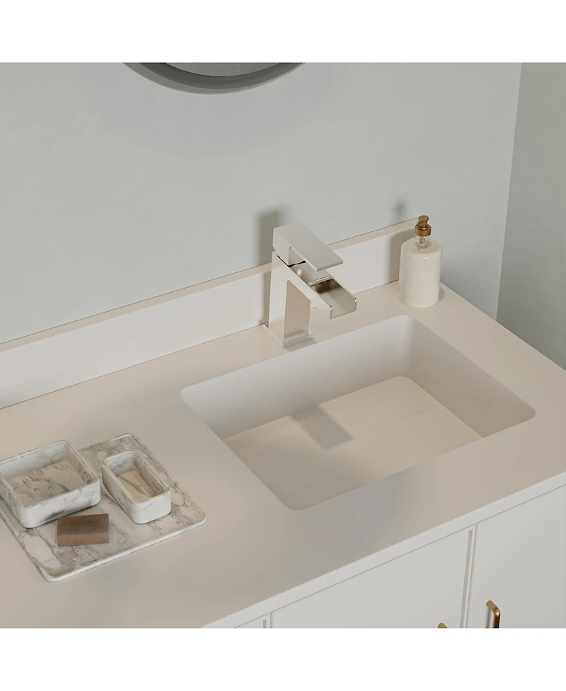 Single Hole Single-Handle Bathroom Sink Faucet With Deck Plate Pop Up Drain With Overflow in Matte Black