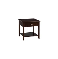 Merlot Warm Contemporary End Table