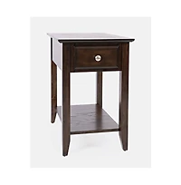 Modern Espresso Chairside End Table