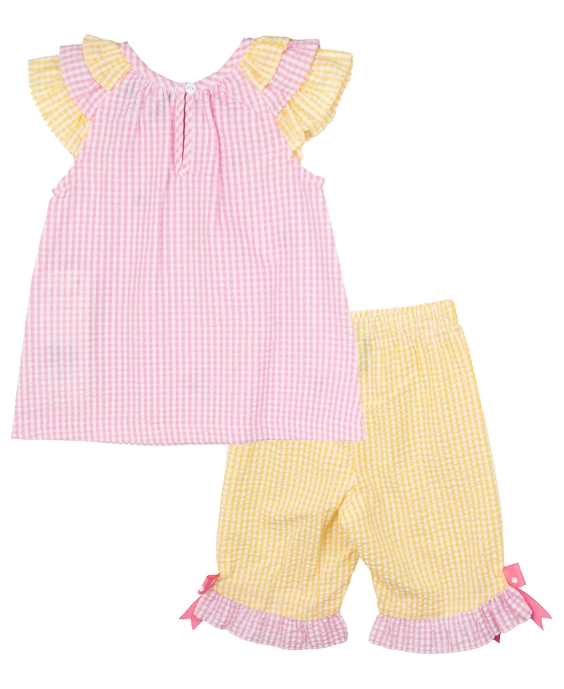 Rare Editions Baby Girls 2-Piece Spring Seersucker Dress Set