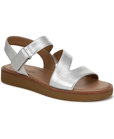 LifeStride Women's Waverly Round Open Toe Strappy Platform Sandals