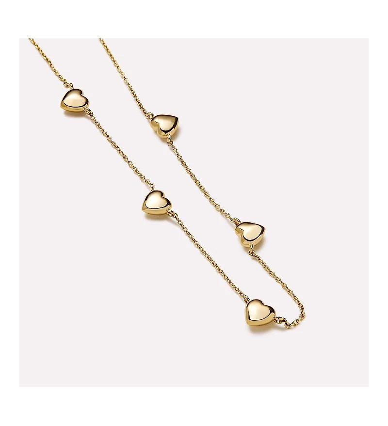 Ana Luisa Heart Necklace - Lev Mini Station Necklace