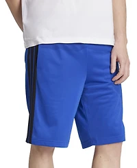 adidas Men's Three-Stripes 10" Tricot Shorts