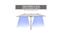 Portable Outdoor Beach Umbrella for Sunshade and Beach Relaxation