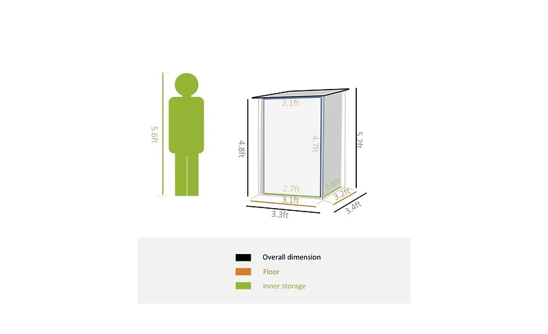 Outdoor Garden Storage Tool House Durable Shed for Organizing Gardening Tools and Supplies