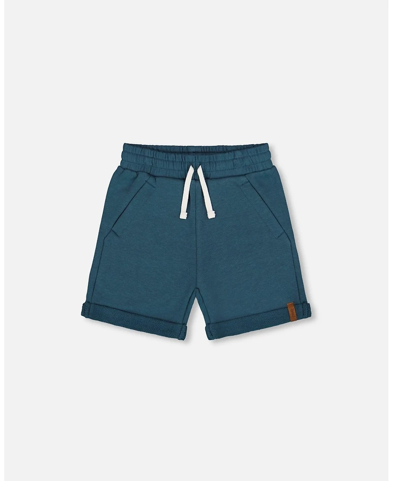 Deux par Deux Toddler Boys French Terry Short Teal - Toddler|Child