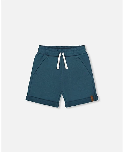 Deux par Deux Toddler Boys French Terry Short Teal - Toddler|Child