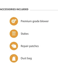 JumpOrange Titanium Commercial Grade Bounce House Water Slide Combo with Pool for Kids and Adults (with Blower), Basketball Hoop, Wet Dry Use, Outdoor