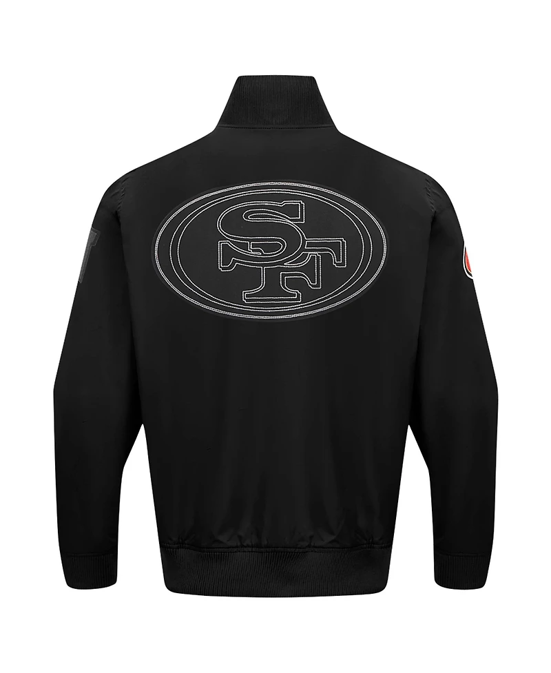 Pro Standard Men's Black San Francisco 49ers Paint The City Twill Full-Zip Jacket