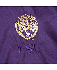 Mitchell & Ness Men's Purple Lsu Tigers Anorak Vintage Logo Half-Zip Hoodie Jacket