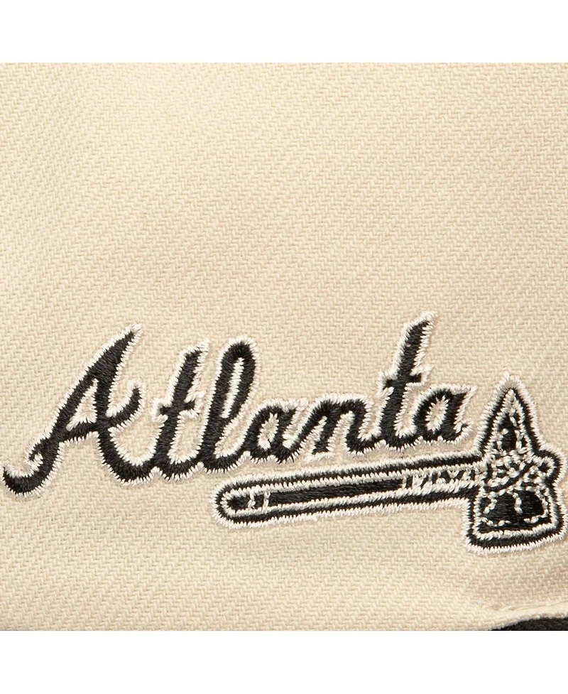 Mitchell & Ness Men's Cream Atlanta Braves Snapback Hat