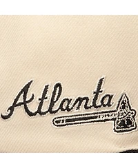 Mitchell & Ness Men's Cream Atlanta Braves Snapback Hat