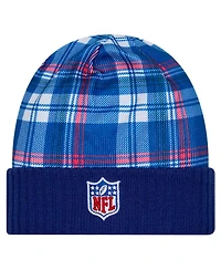 New Era Men's Royal New York Giants Sideline Statement Cuffed Knit Hat