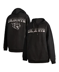 Fisll Men's Black Bethune-Cookman Wildcats Puff Print Sliced Pullover Hoodie