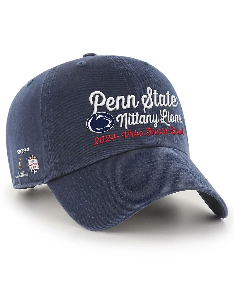 '47 Brand Men's Navy Penn State Nittany Lions College Football Playoff 2024 Fiesta Bowl Clean Up Adjustable Hat