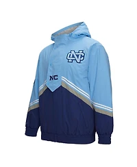 Mitchell & Ness Men's Navy/Carolina Blue North Carolina Tar Heels Throw It Back Vintage Logo Full-Zip Jacket