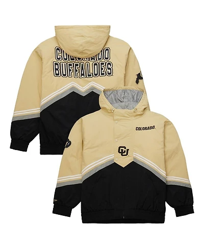 Mitchell & Ness Men's Gold/Black Colorado Buffaloes Throw It Back Retro Full-Zip Windbreaker Jacket