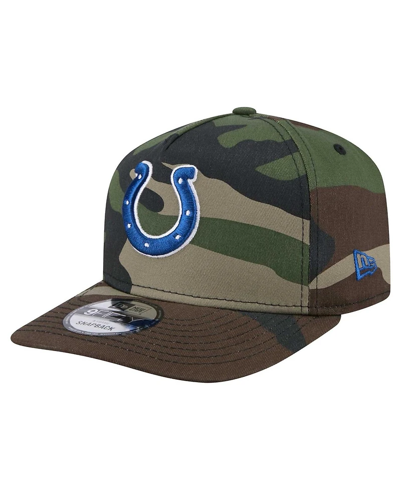 New Era Men's Camo Indianapolis Colts Woodsy 9FIFTY Snapback Hat