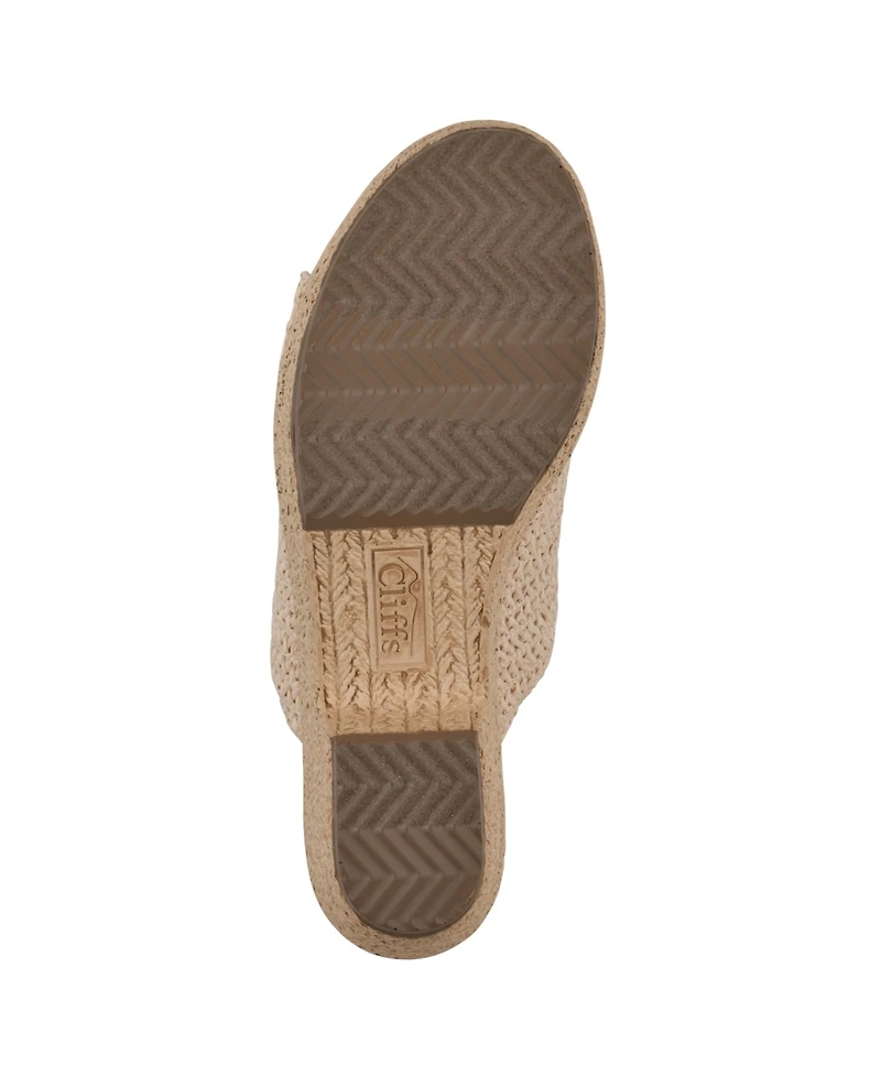 Cliffs by White Mountain Women's Biando Wedge Slip-On Sandals