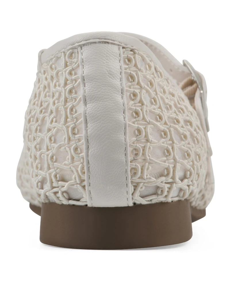 Cliffs by White Mountain Women's Besnik Mary Jane Round Toe Flats