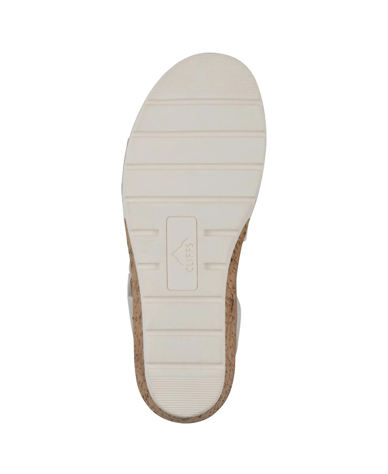 Cliffs by White Mountain Women's Tinnley Wedge Slip-On Sandals