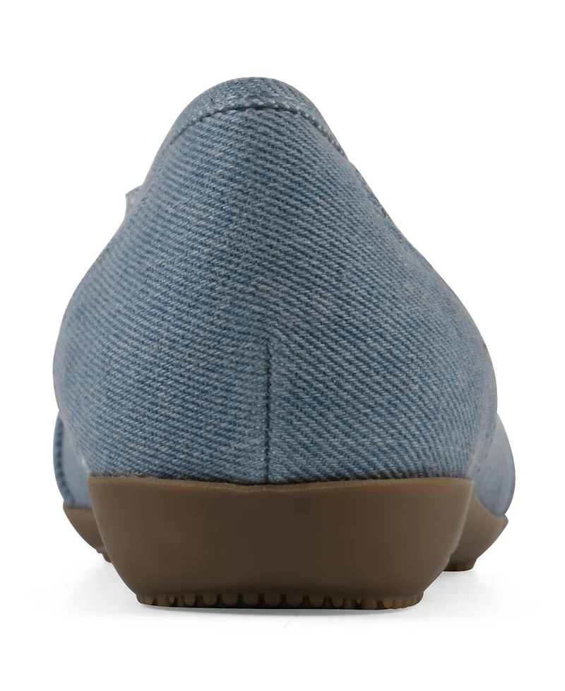 Cliffs by White Mountain Women's Calming Round Toe Ballet Flats