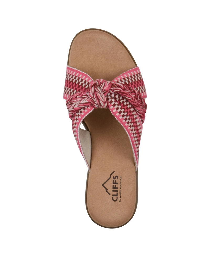 Cliffs by White Mountain Women's Blinding Slide Slip-On Sandals