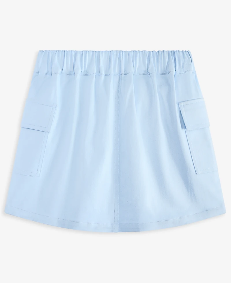 With Jules Big Girls Elastic Waist Cargo Skirt