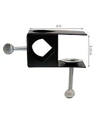 Outdoor Easy-to-Install Metal Patio Balcony Deck Railing Torch Lantern Light Clamp Set