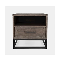 East Hampton Distressed Solid Wood End Table