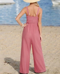 Cupshe Women's Square Neck Wide Leg Jumpsuit