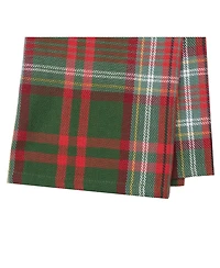 27' X 18" Axel Plaid Woven Cotton Kitchen Dish Towel, Red, White and Green Plaid