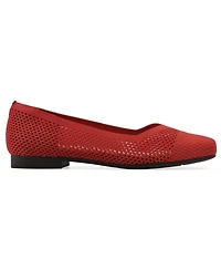 Cliffs by White Mountain Women's Beslee Square Toe Ballet Flats