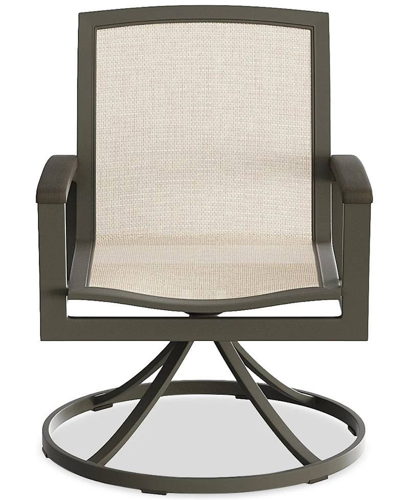 Bartow Outdoor Dining Swivel Chair, Created for Macy's