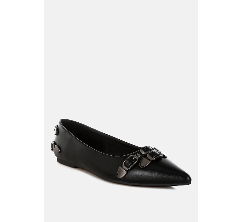 Golini Belt Buckle Detail Ballerinas Women